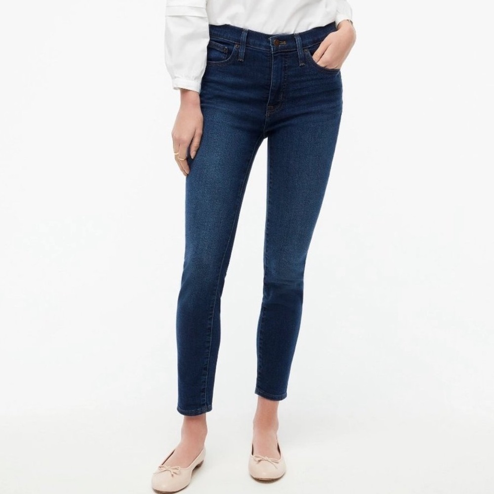 J Crew Mid Rise Skinny Signature Stretch Jeans 35 Tall NWT